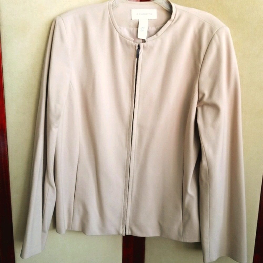 Liz Claiborne Zip Blazer Jacket 12